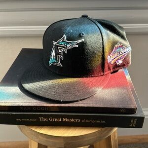 Vintage Florida Marlins World Series Fitted Hat